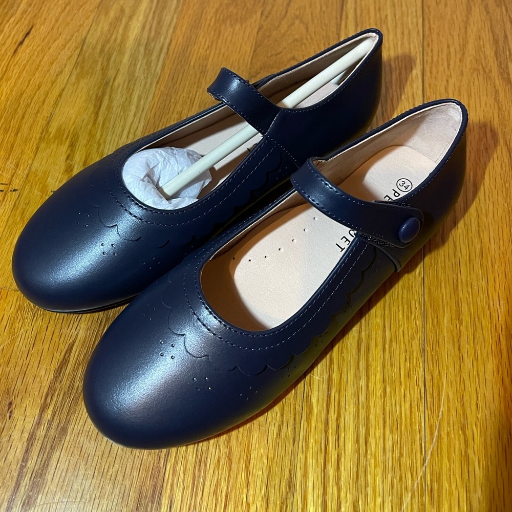 NWT Navy Blue Kids Mary Jane Shoes